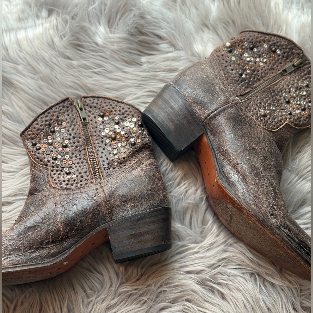 Frye Deborah Studded Booties